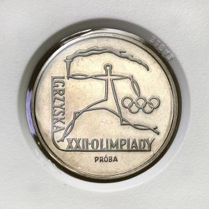 PRL. PRÓBA Nikiel 100 złotych 1980 – Igrzyska XXII Olimpiady