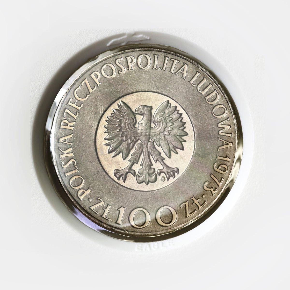 PRL. PRÓBA Nikiel 100 złotych 1973 – Mikołaj Kopernik