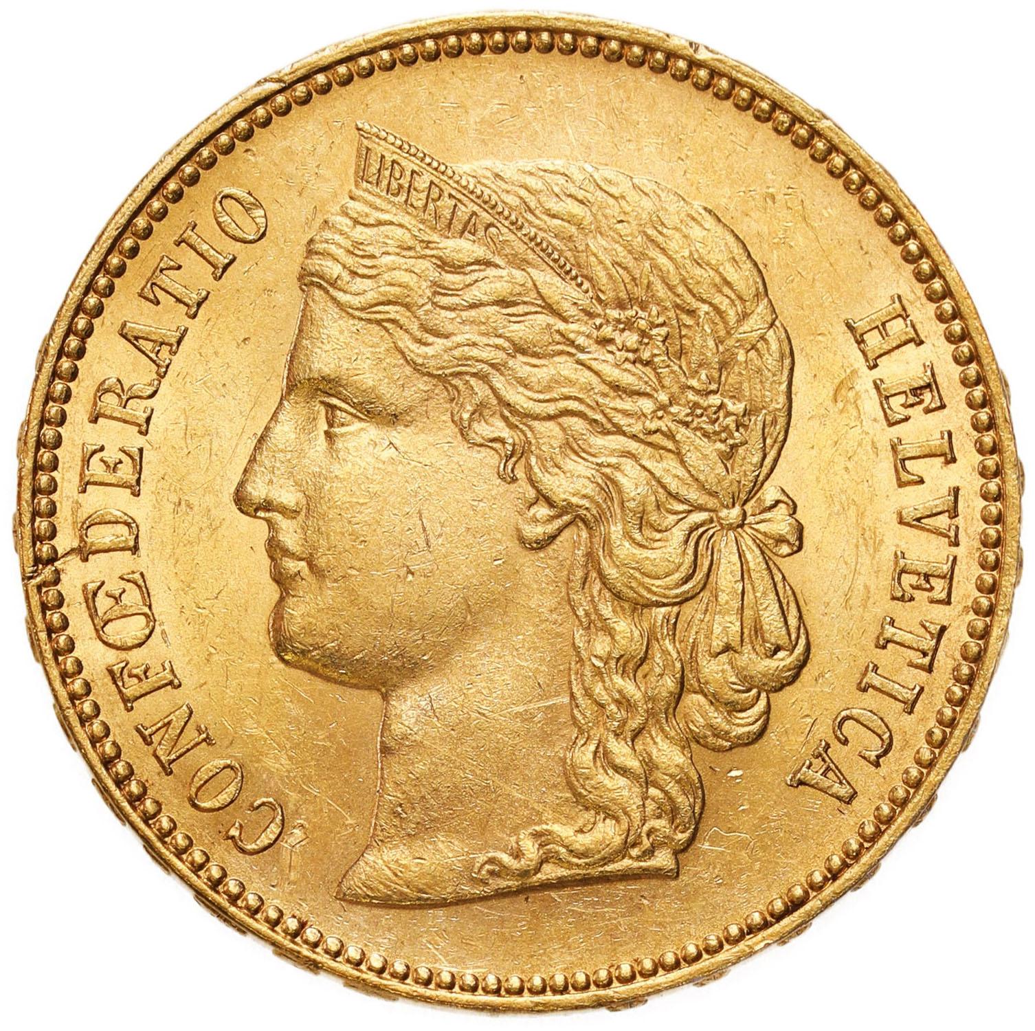Szwajcaria 20 franków 1896 B