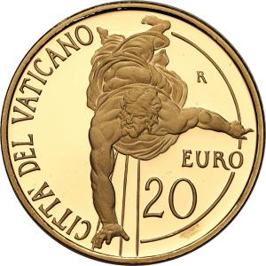Watykan. 20 euro 20212 Benedykt XVI - 8 rok pontyfikatu