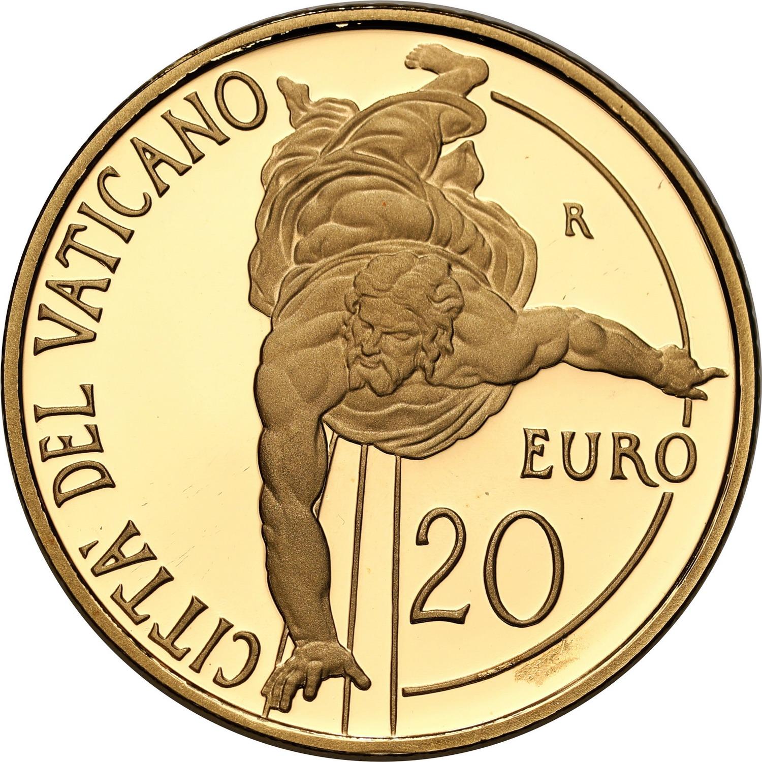 Watykan. 20 euro 20212 Benedykt XVI - 8 rok pontyfikatu