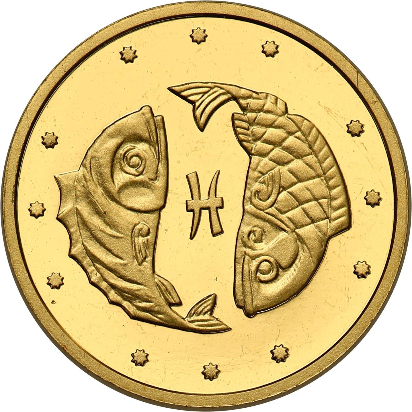 Ukraina. 2 ruble 2007 - znak zodiaku RYBY