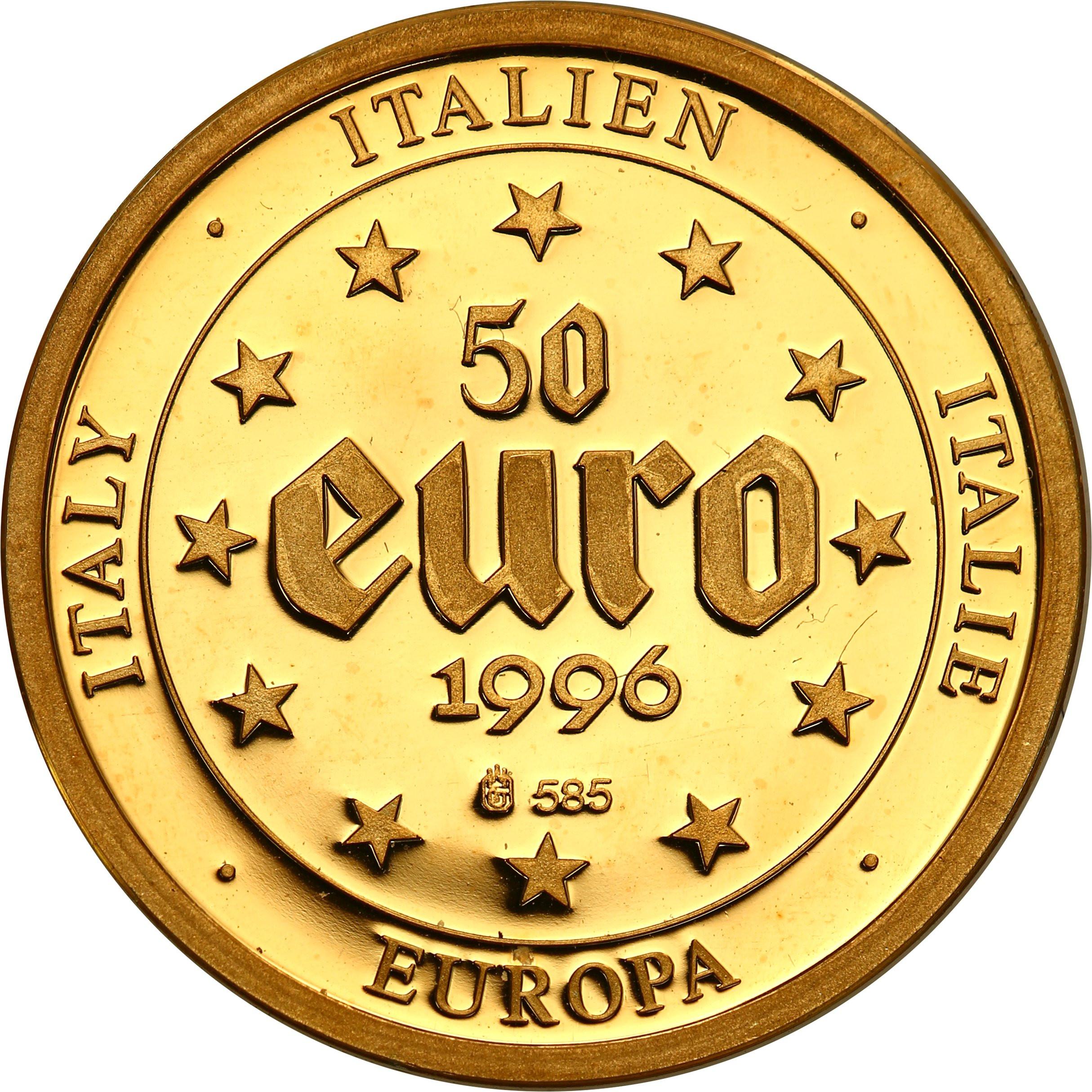 Włochy. 50 Euro 1996 Koloseum st.L