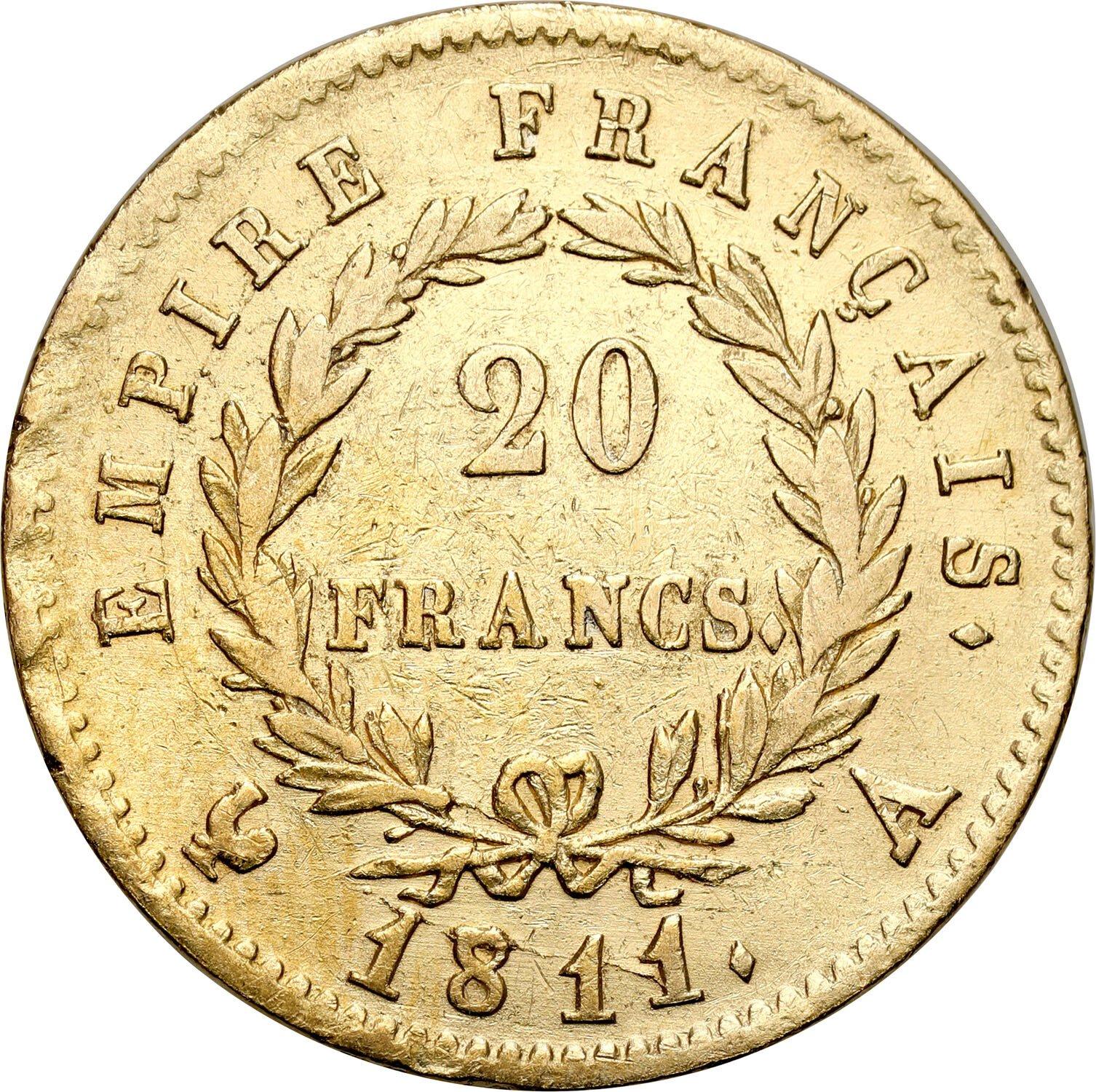 Francja, Napoleon Bonaparte (1804–1815). 20 franków 1811 A, Paryż