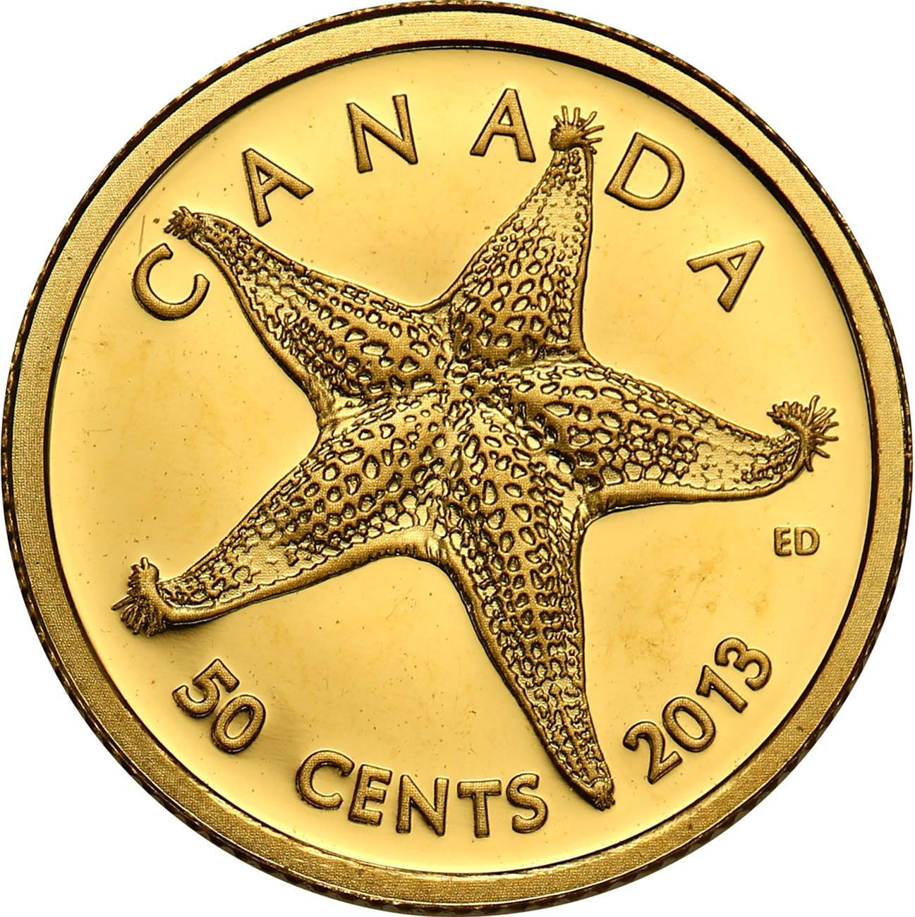 Kanada 50 cents 2013 - Rozgwiazda