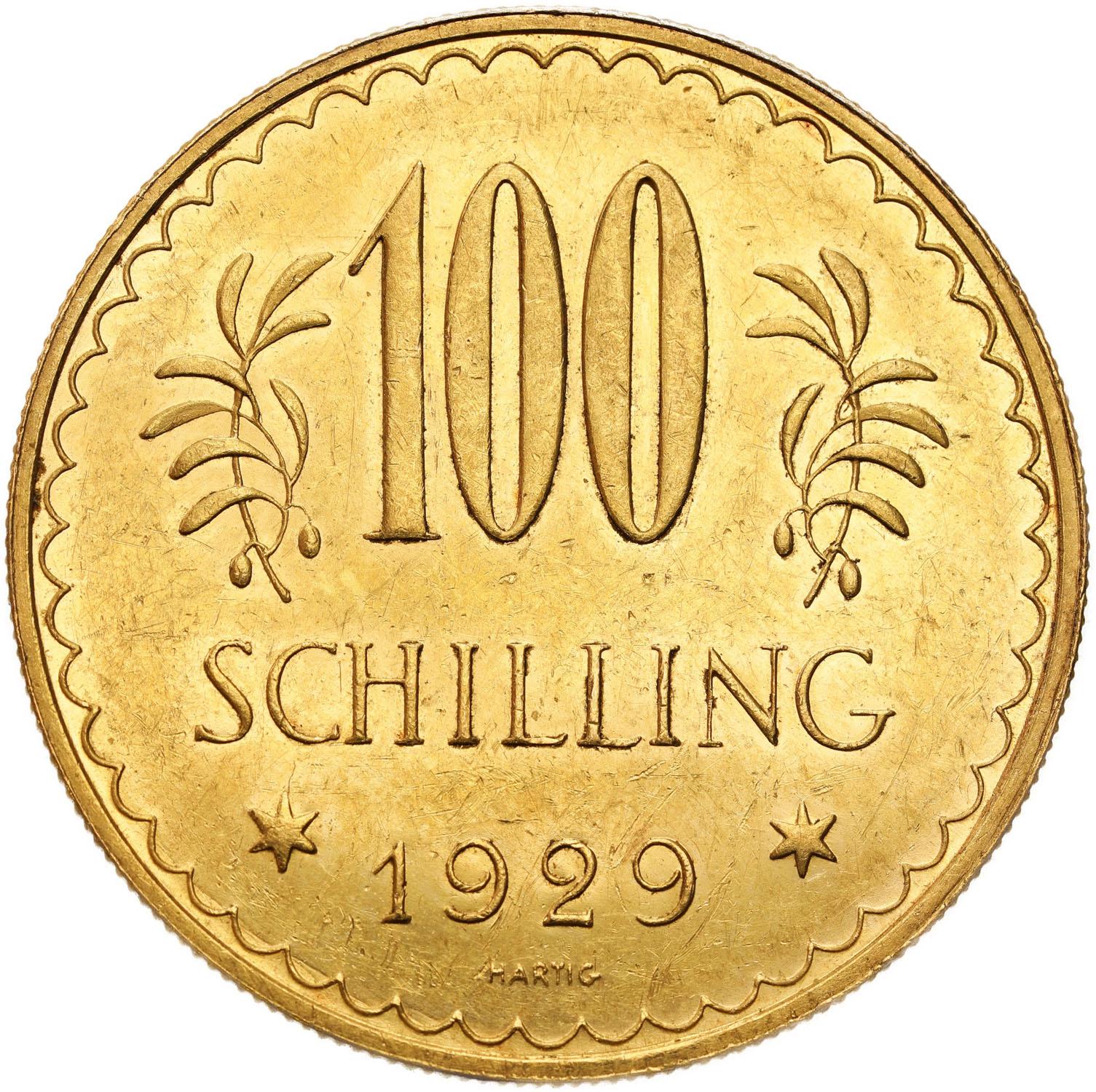 Austria. 100 szylingów 1929