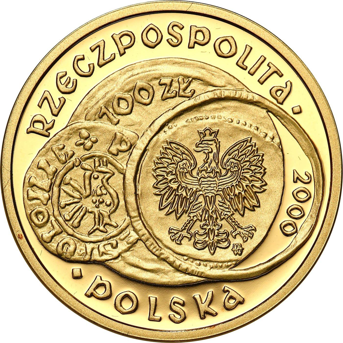 100 złotych 2000 Zjazd w Gnieźnie - małe Gniezno