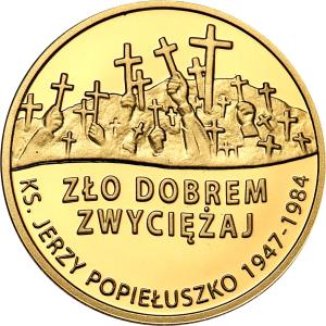 Polska. 37 złotych 2009 ks. Jerzy Popiełuszko - ZŁOTO
