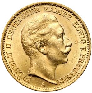 Niemcy Prusy. Wilhelm II. 20 Marek 1909 A, Berlin