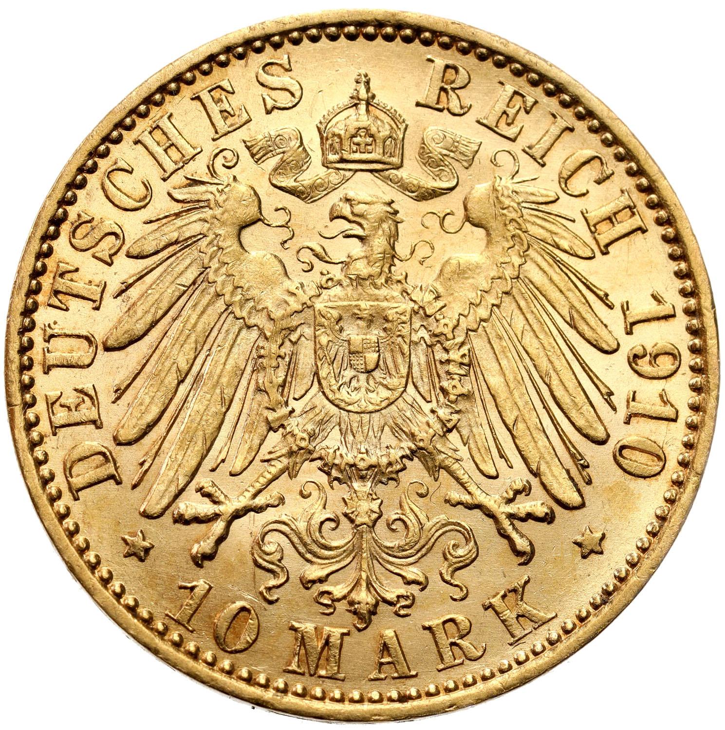 Niemcy Prusy 10 Marek 1910 A, Berlin - PIĘKNE
