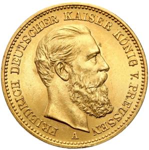 Niemcy, Prusy. 20 Marek 1888 A Friedrich III