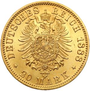 Niemcy, Prusy. 20 Marek 1888 A Friedrich III