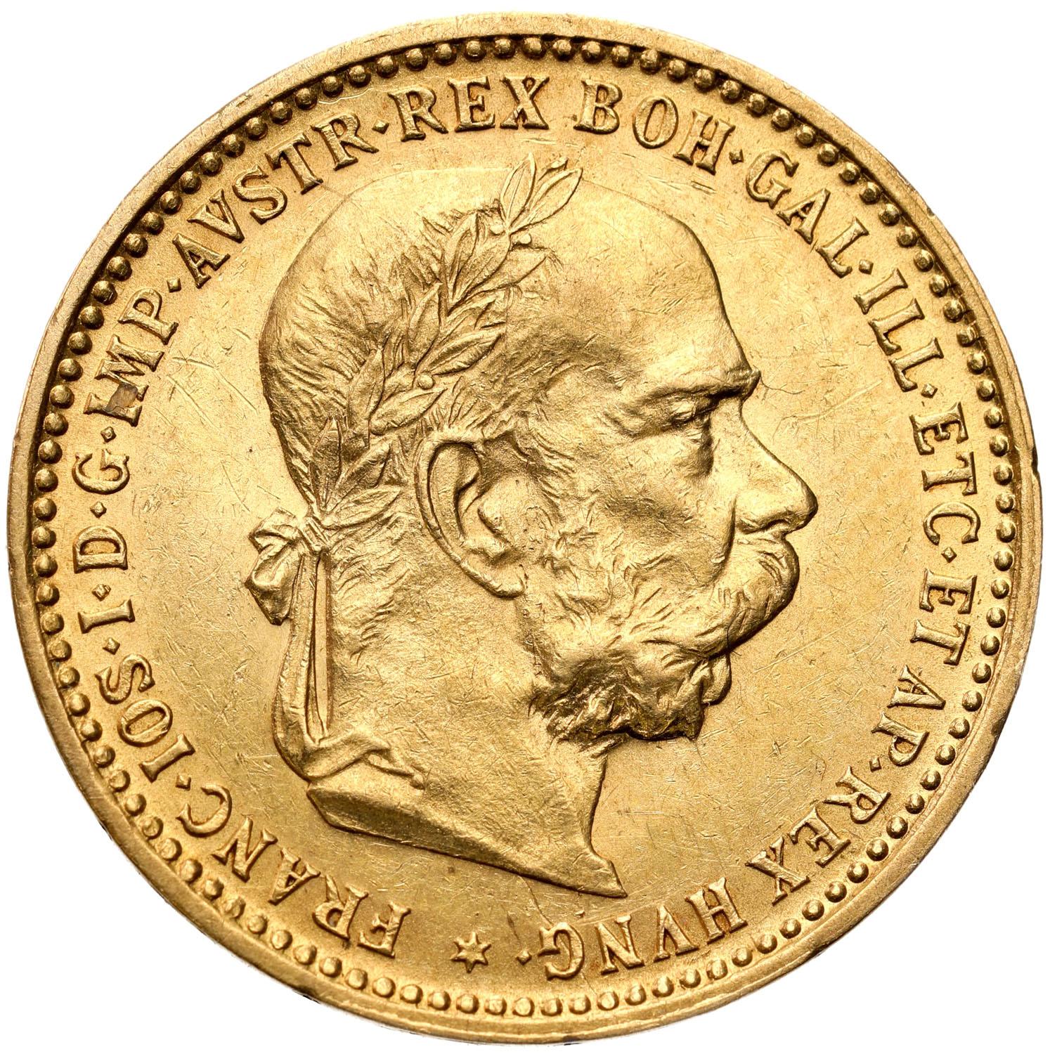 Węgry. Franciszek Józef I 10 koron 1897