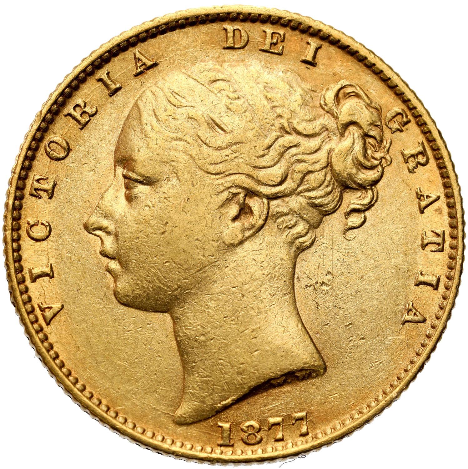 Wielka Brytania. Wiktoria Suweren (Funt) 1877