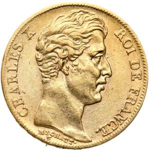 Francja. Karol X 20 franków 1827 