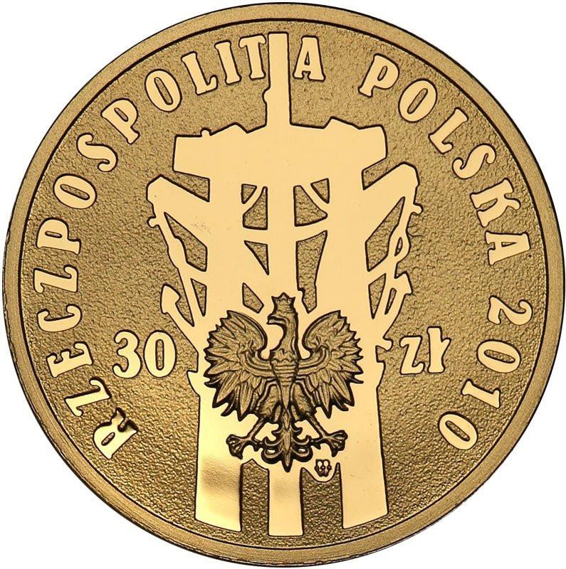 Polska. 30 złotych 2010 Polski Sierpień 1980 Solidarność - ZŁOTO