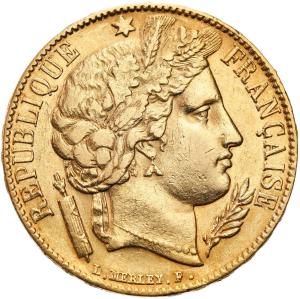 Francja. 20 franków 1851 A II Republika - RZADKIE