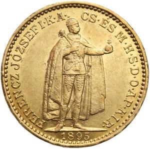 Austria. Franciszek Józef I. 20 Koron 1895 - PIĘKNE