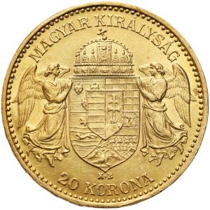 Austria. Franciszek Józef I. 20 Koron 1895 - PIĘKNE