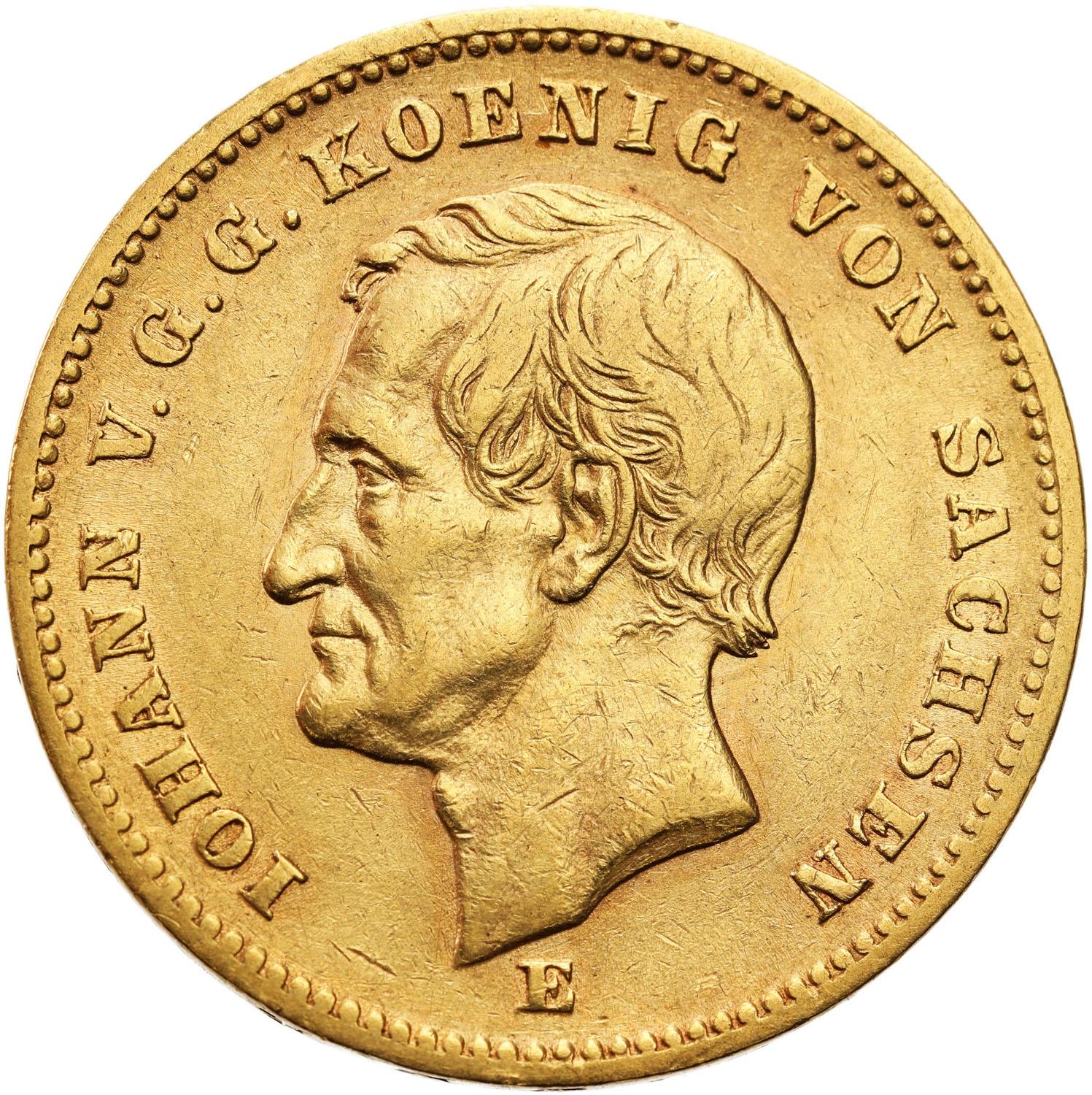 Niemcy. Saksonia Johan V. 20 Marek 1872 E - Drezno