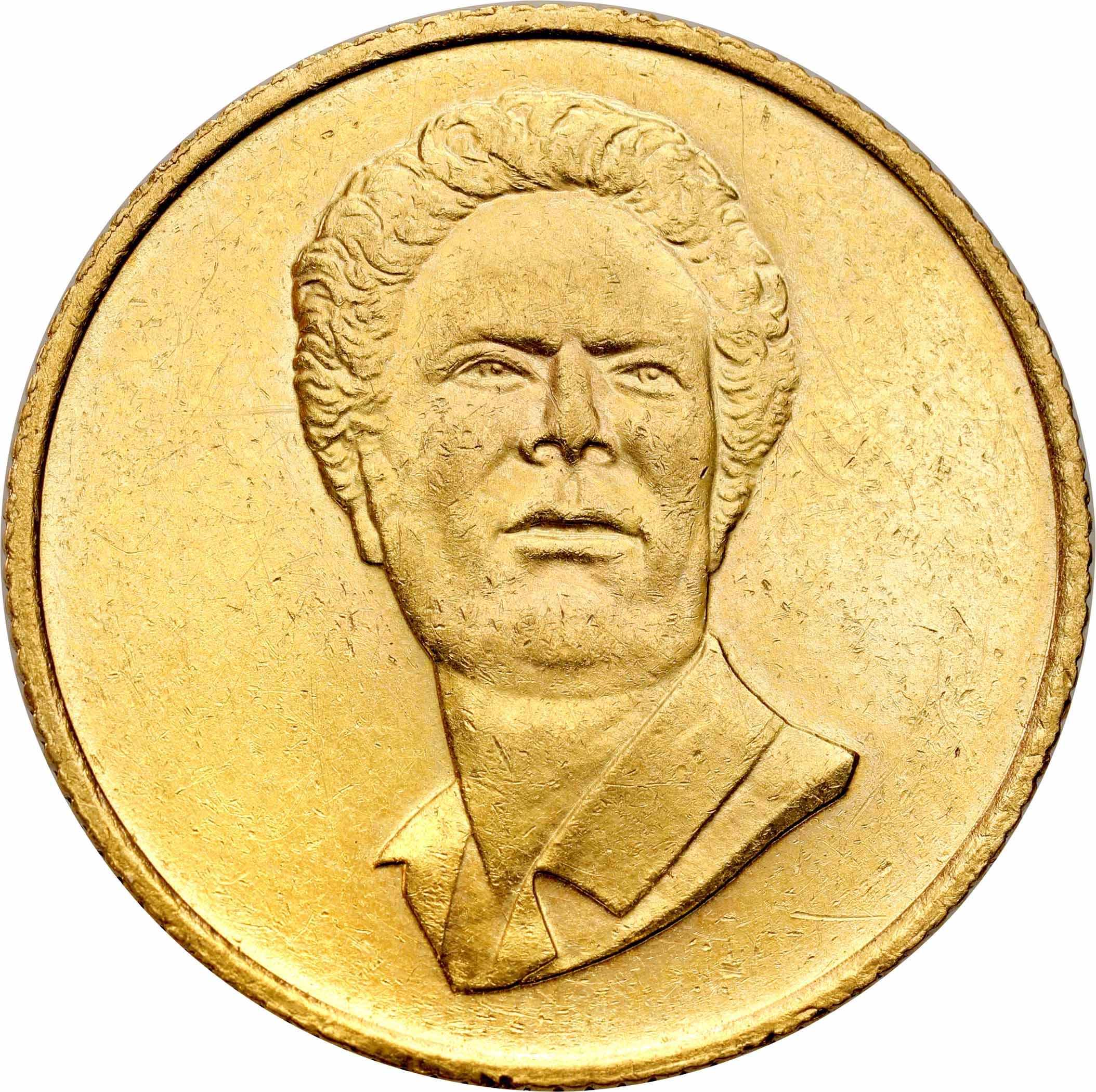 Libia. Złoty medal z Kadafim = 1 funt angielski