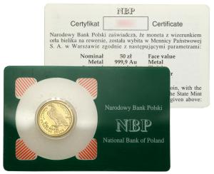 50 złotych 1997 Orzeł Bielik – 1/10 UNCJI ZŁOTA