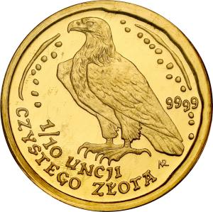 50 złotych 1997 Orzeł Bielik – 1/10 UNCJI ZŁOTA