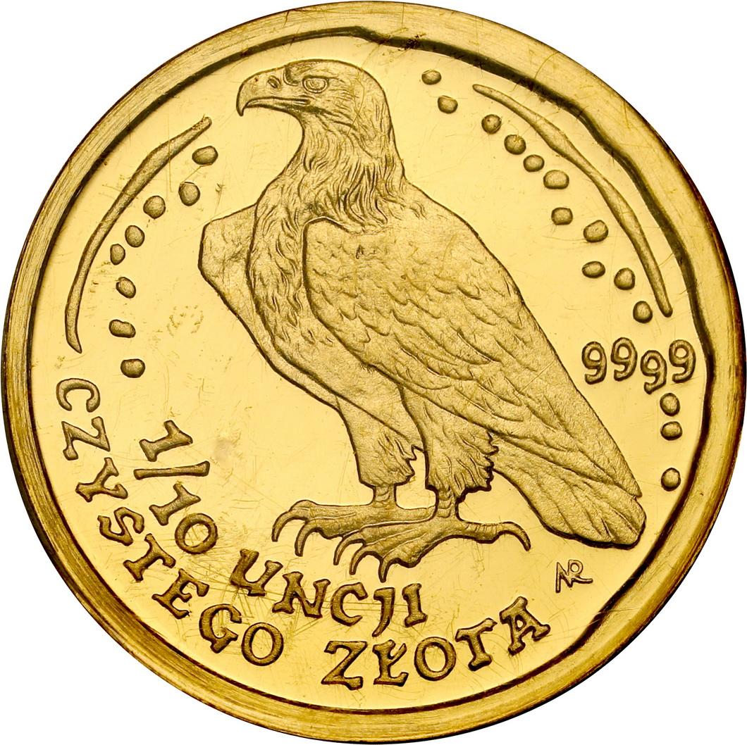 50 złotych 1997 Orzeł Bielik – 1/10 UNCJI ZŁOTA