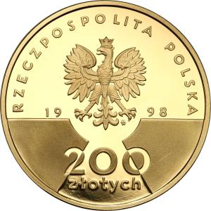 III RP. 200 złotych 1998 Jan Paweł II 20 lat Pontyfikatu