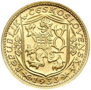 Czechosłowacja. Dukat, 1933, Kremnica - Święty Wacław NGC MS63 - PIĘKNY