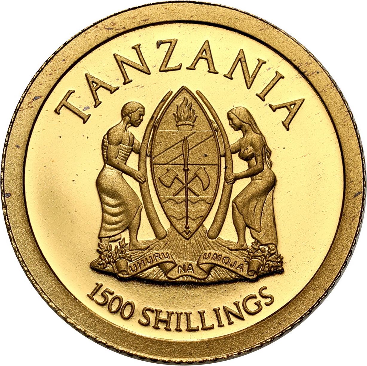 Tanzania. 2 dolary 2014 Jan Paweł II Kanonizacja - ZŁOTO
