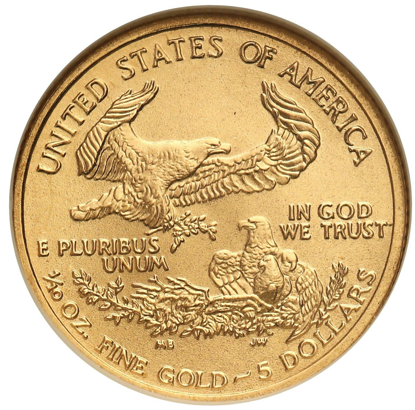 USA 5 $ dolarów 2004 - 1/10 uncji złota - NGC MS69
