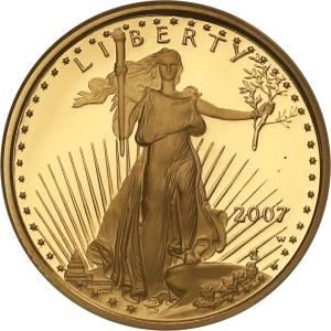 USA 5 $ dolarów 2007 - 1/10 uncji złota - ANACS PF69