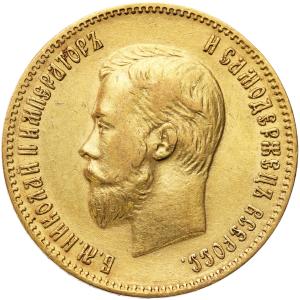 Rosja, Mikołaj II. 10 rubli 1902 AP, Petersburg