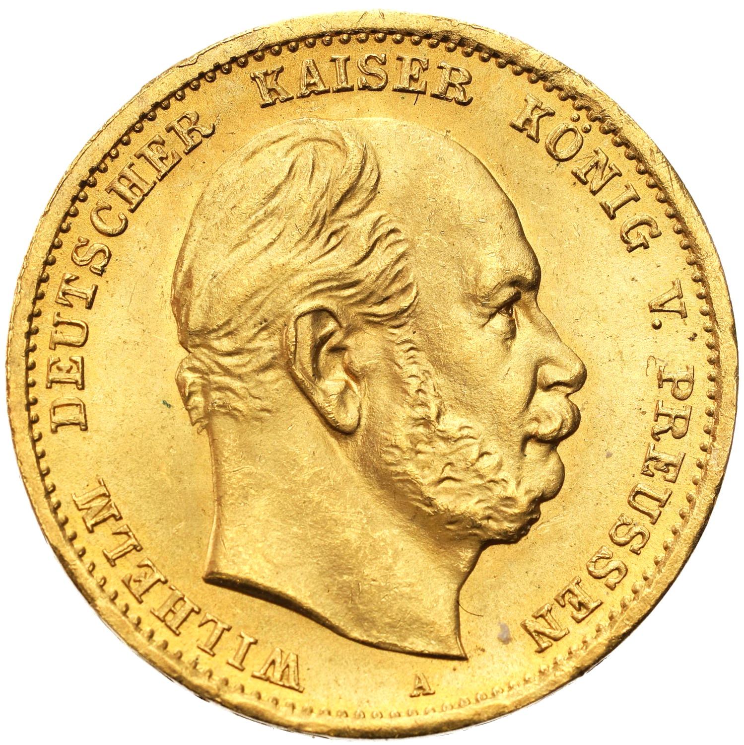 Niemcy. Prusy Wilhelm 10 Marek 1872 A