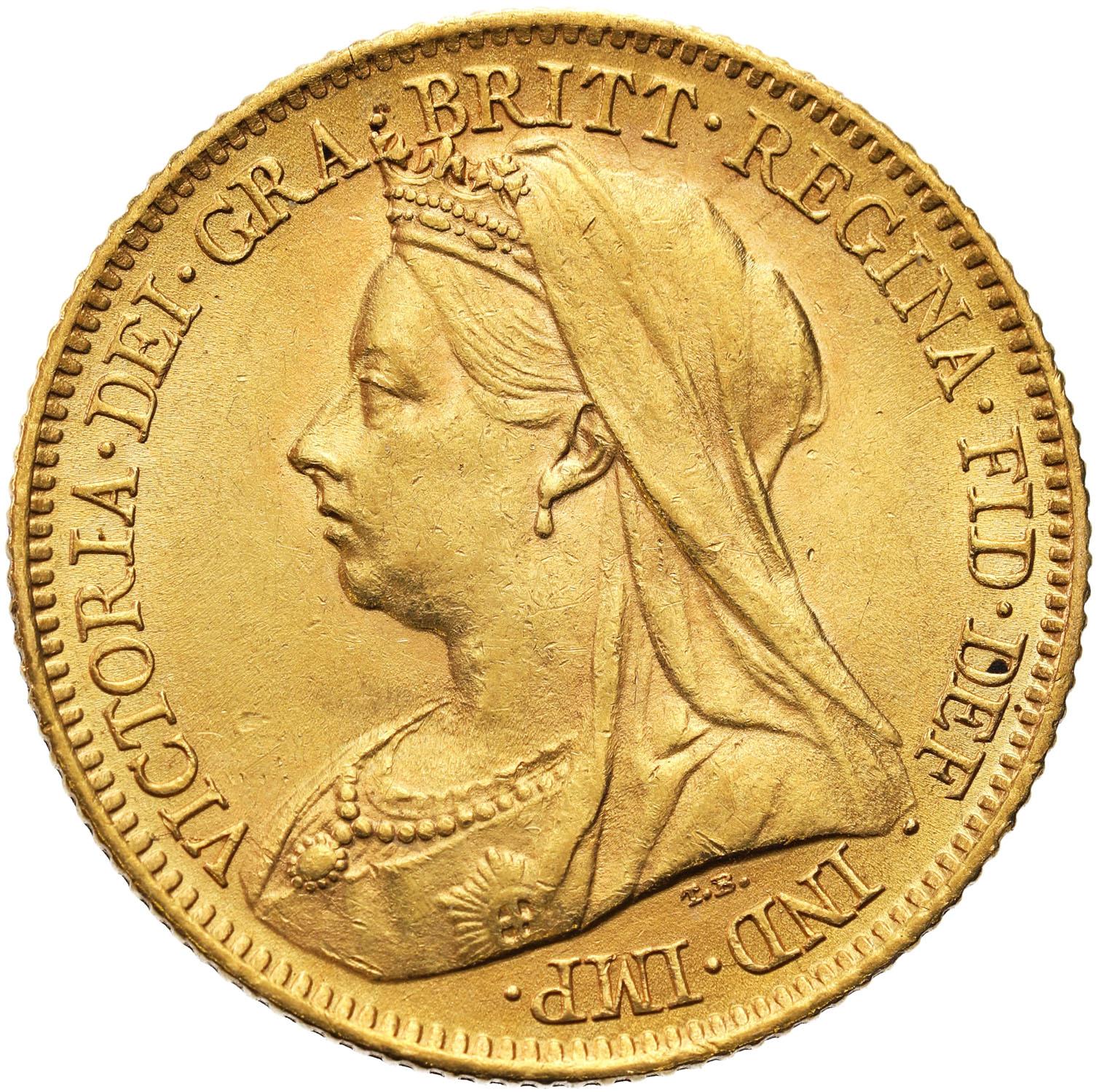 Wielka Brytania. Wiktoria 1/2 suwerena 1899