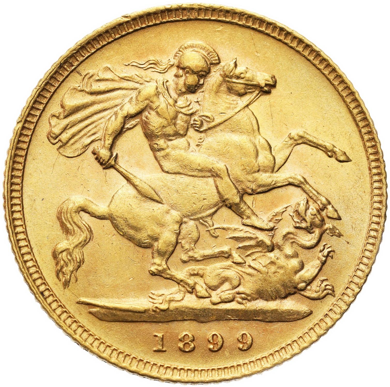 Wielka Brytania. Wiktoria 1/2 suwerena 1899