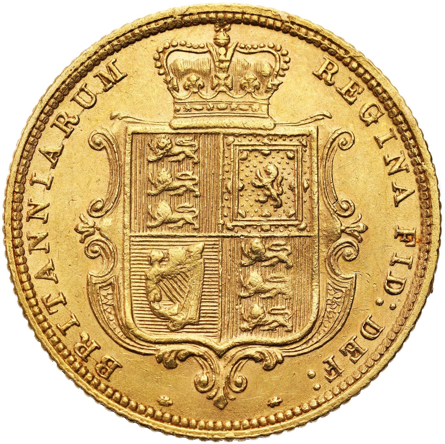Wielka Brytania. Victoria. 1/2 suwerena 1885