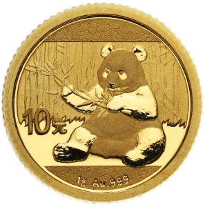 Chiny 10 Yuan (janów) 2017 Panda - ZŁOTO