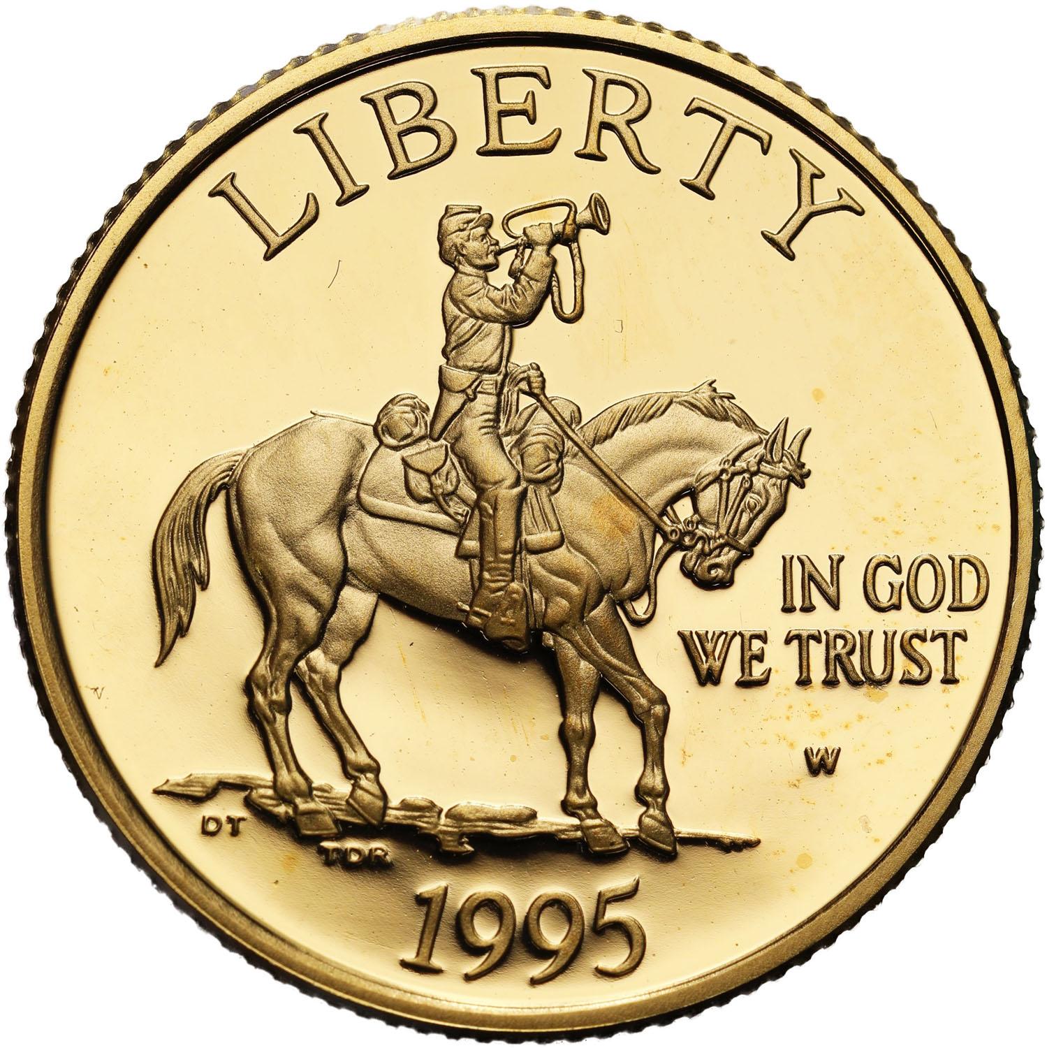 USA 5 dolarów 1995 Pola bitew wojny domowej - ZŁOTO