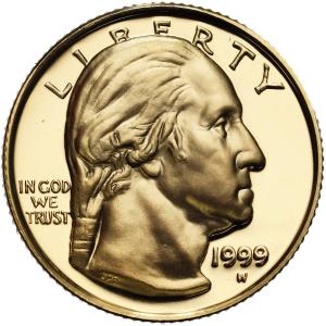 USA 5 dolarów 1999 Jerzy Waszyngton - ZŁOTO