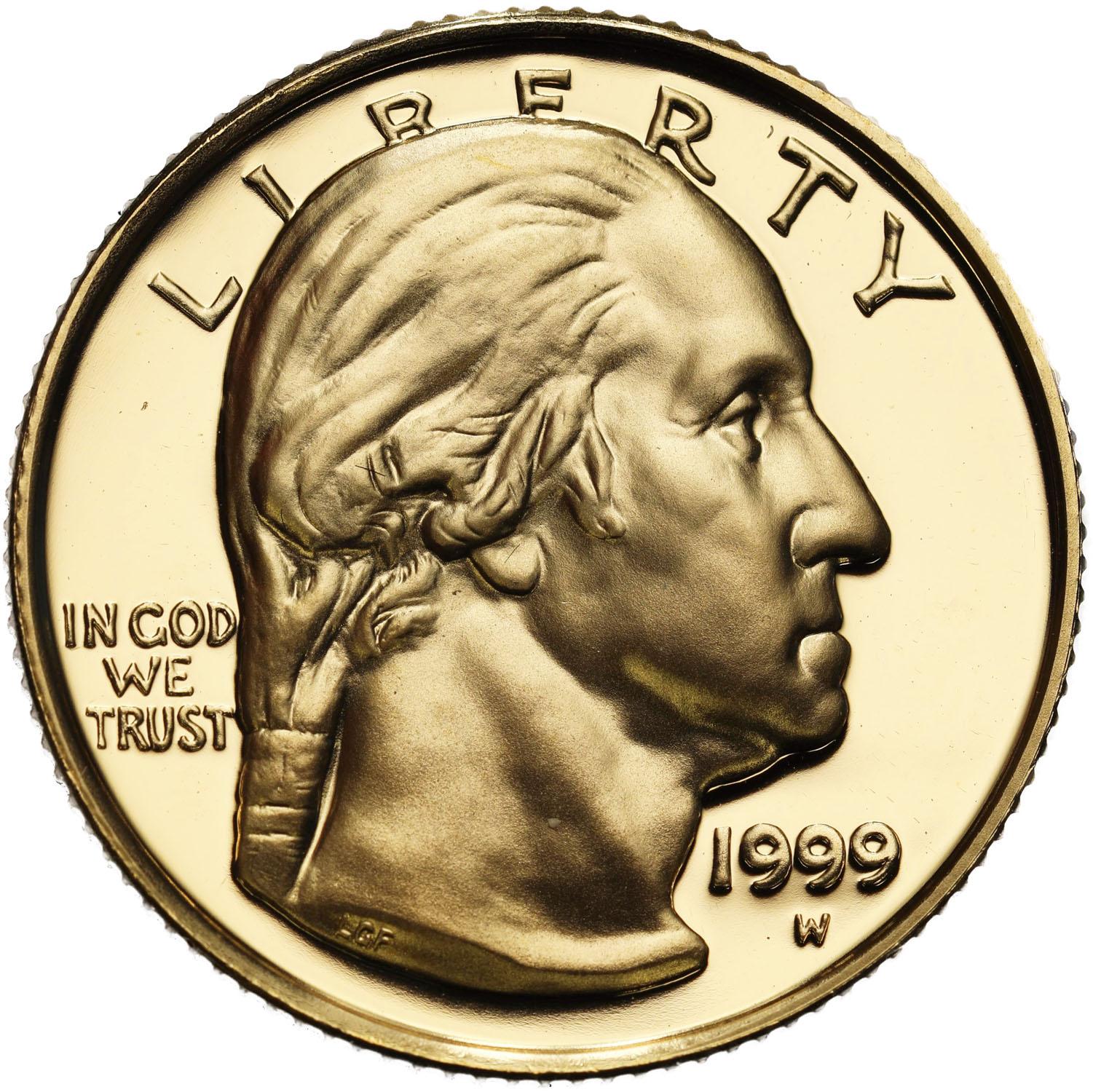 USA 5 dolarów 1999 Jerzy Waszyngton - ZŁOTO