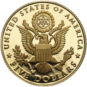 USA 5 dolarów 2008 Reintrodukcja bielika amerykańskiego - ZŁOTO