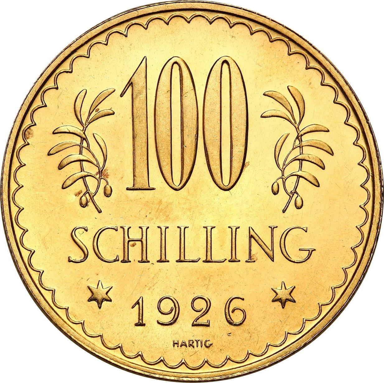 Austria. 100 szylingów 1926 - PIĘKNE