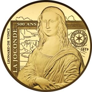 Francja 200 euro 2019 Mona Lisa - La Joconde 1 uncja ZŁOTA