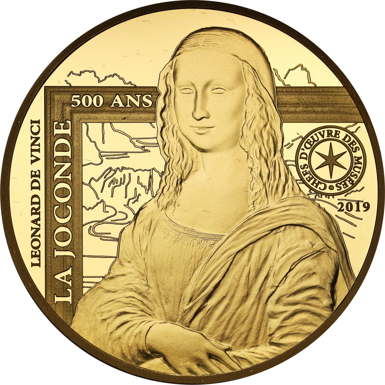 Francja 200 euro 2019 Mona Lisa - La Joconde 1 uncja ZŁOTA