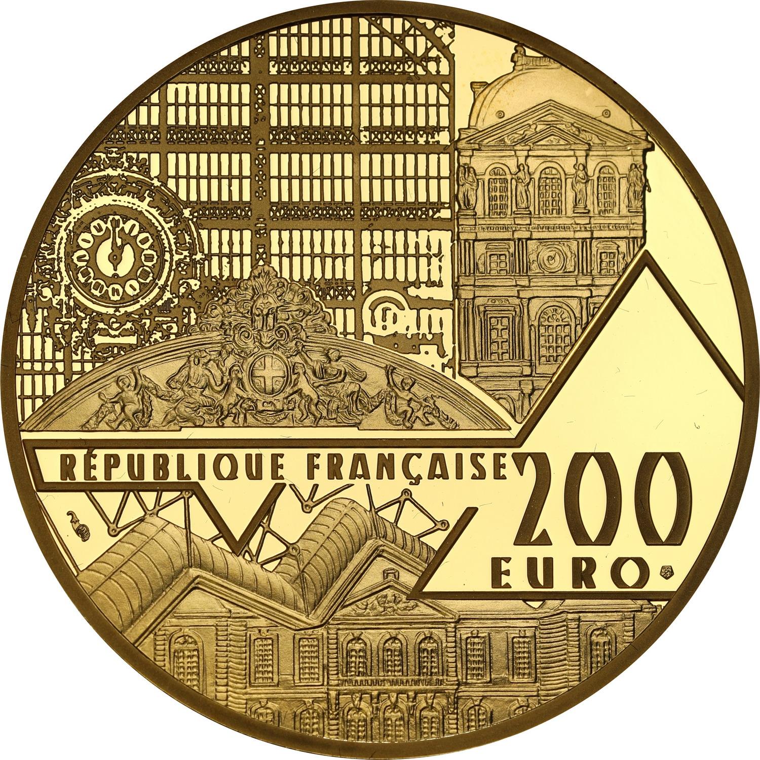 Francja 200 euro 2019 Mona Lisa - La Joconde 1 uncja ZŁOTA