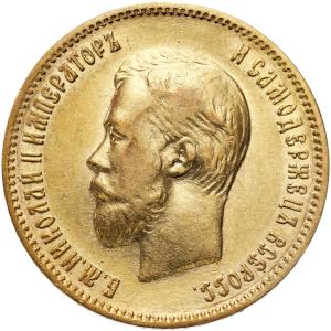 Rosja, Mikołaj II. 10 Rubli 1903 AP, Petersburg - PIĘKNE