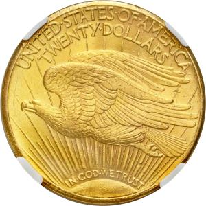 USA 20 $ dolarów 1927 Filadelfia, Saint Gaudens NGC MS63
