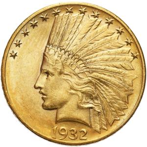 USA. 10 dolarów 1932 Indianin, Filadelfia - PIĘKNE